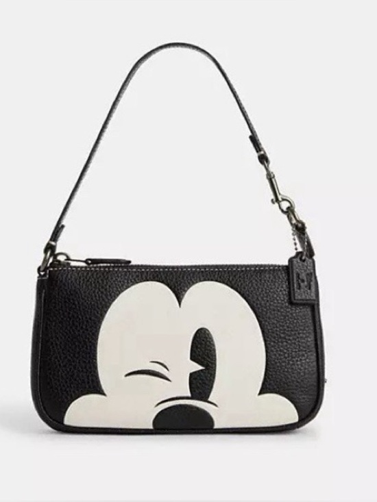 Coach Handbags - Coach Disney Nolita 19 Mickey Mouse Wink Leather Bag Purse